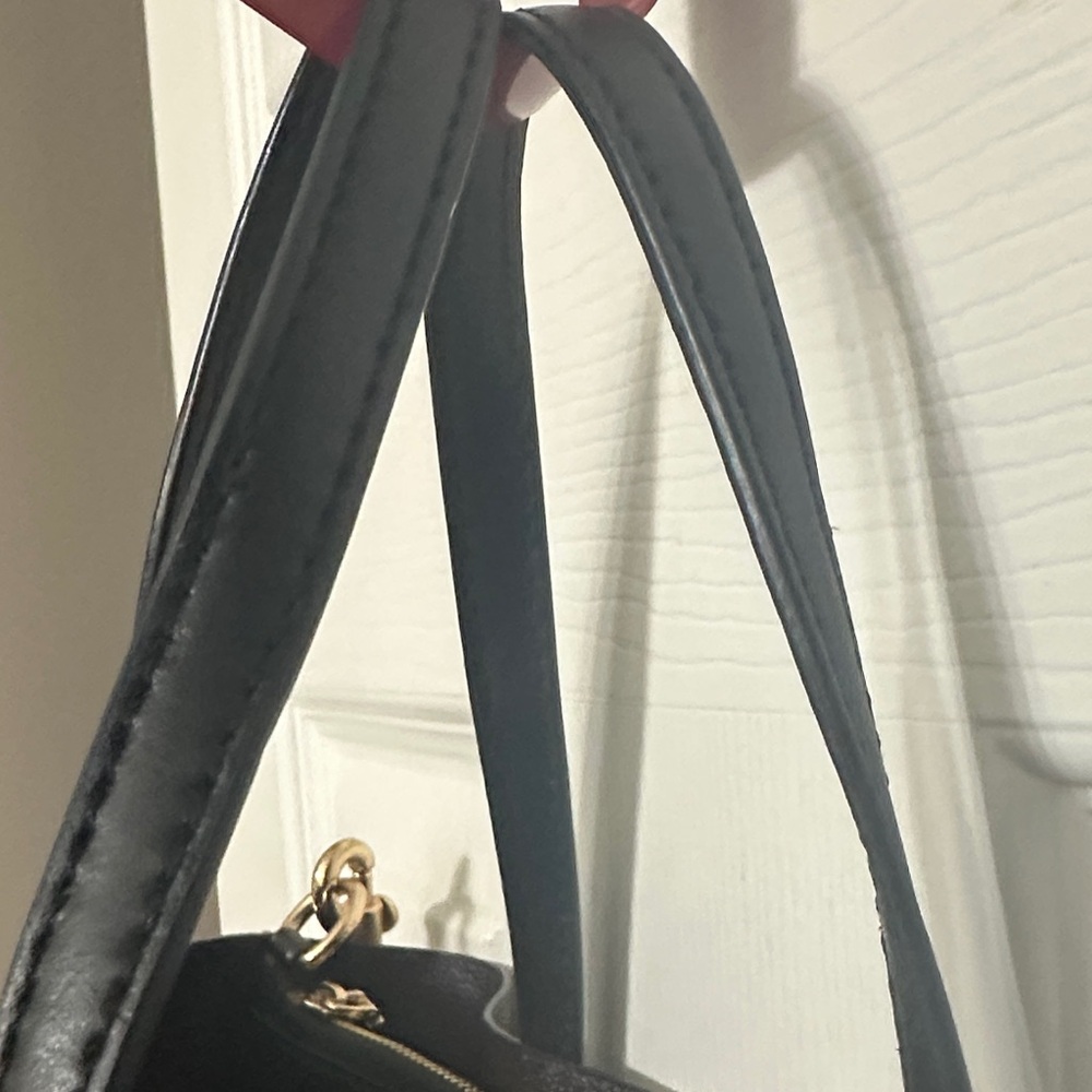 Coach Mollie Tote 25 C4259 in Brown and Black Signature Pattern - Picture 5 of 15